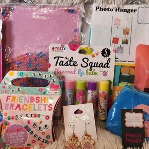 Colorful Friendship Bracelet Kit and Lip Balm Set